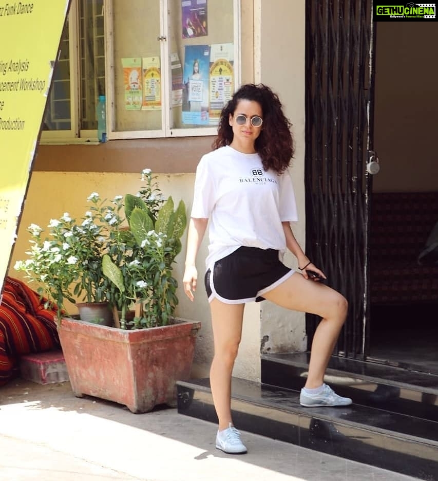 Kangana Ranaut Instagram - #KanganaRanaut spotted post her intense kabaddi rehearsals for #Panga which is about the life of a kabaddi player.
