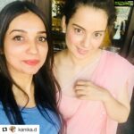 Kangana Ranaut Instagram - #Repost @kanika.d (@get_repost) ・・・ Happy happy birthday! 🎁 🍰 @team_kangana_ranaut ! To a super insane and ‘mental’ year ahead!!