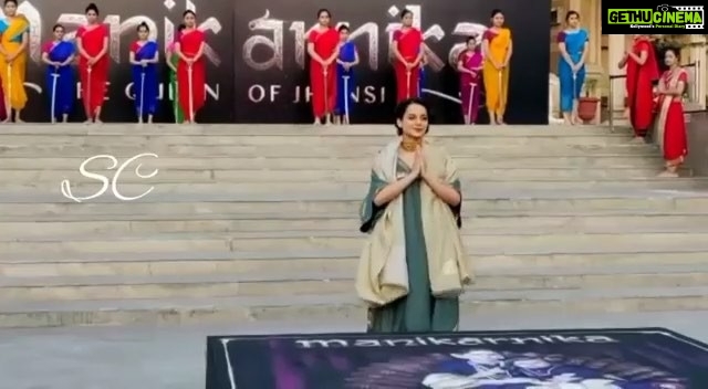 Kangana Ranaut Instagram - The Queen lights the diya that sparks the launch of #BharatYehRehnaChahiye music track from #Manikarnika