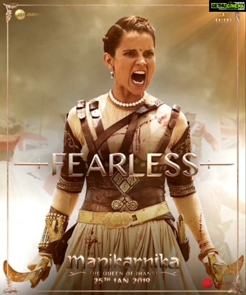 Kangana Ranaut Instagram - Her fearless persona made her the most lionhearted warrior queen of the nation⚔️ Witness the story of #JhansiKiRani with the #ManikarnikaTrailer: bit.ly/Manikarnika-Trailer