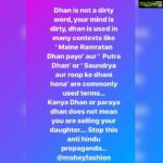 Kangana Ranaut Instagram - Don’t become a pest who loves to abuse and condemn Hinduism just because it is the most tolerant religion @moheyfashion