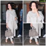 Kangana Ranaut Instagram – The Queen of fashion #KanganaRanaut snapped post meeting with the producer of #Manikarnika, @kamaljain_thekj outside his office in Juhu
Outfit: @anitadongre
Shoes: @LouisVuitton
Handbag: @hermes
#HouseOfAnitaDongre