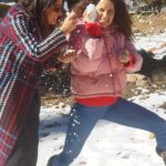 Kangana Ranaut Instagram – #KanganaRanaut, @rangoli_r_chandel and brother #AkshitRanaut indulge in Pre Diwali masti and wish all a very #HappyDiwali from snow clad hills of Manali