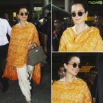 Kangana Ranaut Instagram - #KanganaRanaut defines grace! Spotted at the airport as she returns to #Mumbai after completing the shoot schedule of @manikarnikafilm #Manikarnika #airportdiaries