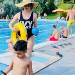 Kangana Ranaut Instagram - A day with my kiddie….. in a water park ha ha I am not a water person at all and he loves water but I enjoyed it may be because he was so thrilled to be there …… I guess that’s what love is about ❤️❤️