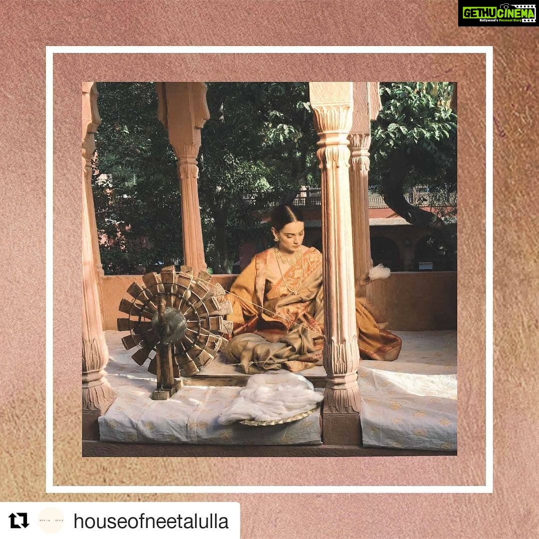 Kangana Ranaut Instagram - #Repost @houseofneetalulla (@get_repost) ・・・ Rediscovering the surreal world of courage, valour & Sacrifice. @neeta_lulla outlines the historical journey of Rani Laxmibai of Jhansi designing timeless pieces of clothing for the upcoming film MANIKARNIKA featuring @team_kangana_ranaut. — #Manikarnika #NeetaLullaforManikarnika #CostumeDesign #NeetaLullaDiaries