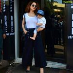 Kangana Ranaut Instagram - Its a perfect day for lunchtime with family for #KanganaRanaut as she gets spotted in Mumbai with her adorable nephew Prithvi & sister @rangoli_r_chandel #cutenessoverload