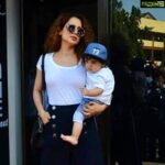 Kangana Ranaut Instagram - Its a perfect day for lunchtime with family for #KanganaRanaut as she gets spotted in Mumbai with her adorable nephew Prithvi & sister @rangoli_r_chandel #cutenessoverload