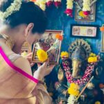 Kangana Ranaut Instagram - Wishing everyone happy #GudiPadwa #navratri #NewYear. This little devi picture that I am holding mother gave me when I left home, lost a lot but this stayed with me, I believe she looked after me,Navratris if you don’t know what to do, worship your mother and take her blessings.