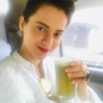 Kangana Ranaut Instagram – Drugs might take you high for sometime but inevitably it throws you down in to the depths of depression, consume things that only take you up never down,earth has so much to offer, look at this freshly squeezed chilled sugarcane juice with a pinch of pink salt and lemon juice 🙂