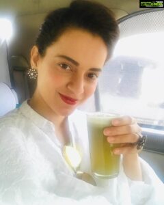 Kangana Ranaut Instagram - Drugs might take you high for sometime but inevitably it throws you down in to the depths of depression, consume things that only take you up never down,earth has so much to offer, look at this freshly squeezed chilled sugarcane juice with a pinch of pink salt and lemon juice 🙂