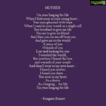Kangana Ranaut Instagram - #KanganaRanaut pens down this beautiful poem on the account of Mother's Day. Here, she dedicates some beautiful words as gift to her mother and all the mothers in the world. Happy Mother's Day. ♥️ . . . #mothersday #happymothersday