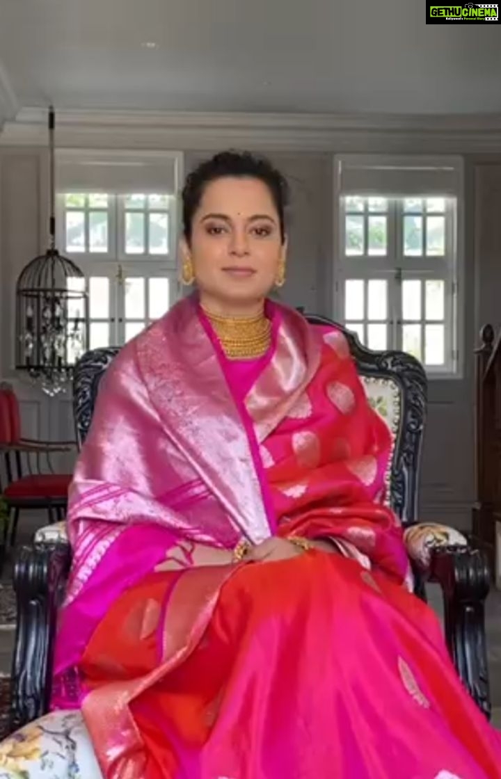 Kangana Ranaut Instagram - The queen 👑 would like to take this opportunity to thank all her fans, and in an exclusive treat recite a few lines from Kaifi Azmi’s iconic poem. Drop your wish below with a 💗 and we’ll share it with her. 😀
