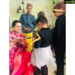 Kangana Ranaut Instagram - The Ranauts organised a birth pooja for the birthday of #KanganaRanaut. Goddess Durga is worshipped during this Pooja in the form of Kanyas. This is pure joy, guys. 💗 . . . . . #HappyBirthdayKanganaRanaut