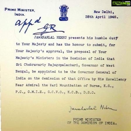 Kangana Ranaut Instagram - This is an article published by the BBC in 2015 that argues that Britain owes no reparation to India. Why and how can white colonists or their sympathisers get away with such nonsense in this day and age? If you try to figure it out, the answer is in my Times Now summit statement. It is because our nation builders did not hold the British accountable for the countless crimes they committed in India, from plundering our country's wealth to ruthlessly killing our freedom fighters to dividing our country into two parts, at the time of independence. After World War II, the British left India at their leisure, with Winston Churchill being hailed as a war hero. He was the same person who was responsible for the Bengal famine; was he ever tried in Independent India's courts for his crimes? No. Cyril Radcliffe, an English white man who had never been to India before, was brought to India by the British to draw the line of partition in just 5 weeks. Both the INC and the Muslim League were members of the committee that decided the terms of the partition line drawn by the British, which resulted in the deaths of nearly a million people. Did those who died tragically gain independence? Was the British or the INC, who agreed to the partition line, held responsible for the massacre that occurred after the partition? No. There is a letter from our first Prime Minister, Shri Jawahar Lal Nehru, dated 28th April 1948, to the British Monarch, requesting British approval for the appointment of the then-Governor of West Bengal as the Governor General of India. The letter can be found in the second image of my post. If such a letter exists, do you believe the INC attempted to hold the British accountable for their crimes? If so, please explain how my statement is incorrect! Did the freedom fighters who gave their lives for an independent India know that the British and our nation builders would divide undivided India into two parts, resulting in the massacre of one million people? I'd like to conclude by saying that if we don't hold the British accountable for the numerous crimes committed in India, we are still disrespecting our freedom fighters. Jai Hind 🇮🇳