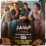 Kangana Ranaut Instagram - Spreading the love for #Panga in USA! Book your tickets now on Fandango - https://www.fandango.com/panga-2020-222136/movie-overview