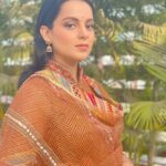 Kangana Ranaut Instagram - Kangana Ranaut graces the #BhaskarUtsav by @dainikbhaskar in Patna in a beautiful orange tulle suit with gota work by @rimpleandharpreet for the promotion of her upcoming film, #Panga. Releasing this Friday. Book your tickets now! . . . . . . 🧚 Credits 🧚 Outfit: @rimpleandharpreet Jewellery: @amrapalijewels Footwear: @therohanarora Styling: @stylebyami, @shnoy09, @tanyamehta27 Make up: @loveleen_makeupandhair Hair: @hairbyhaseena