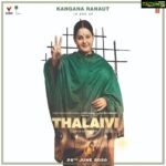 Kangana Ranaut Instagram - The legend we know, but the story that is yet to be told! Presenting #KanganaRanaut, in & as #Thalaivi. A film by #Vijay, arriving in cinemas on 26th June, 2020. . . . . . @team_kangana_ranaut @vishnuinduri @shaaileshrsingh @brindaprasad @karmamediaent @tseries.official @vibrimedia