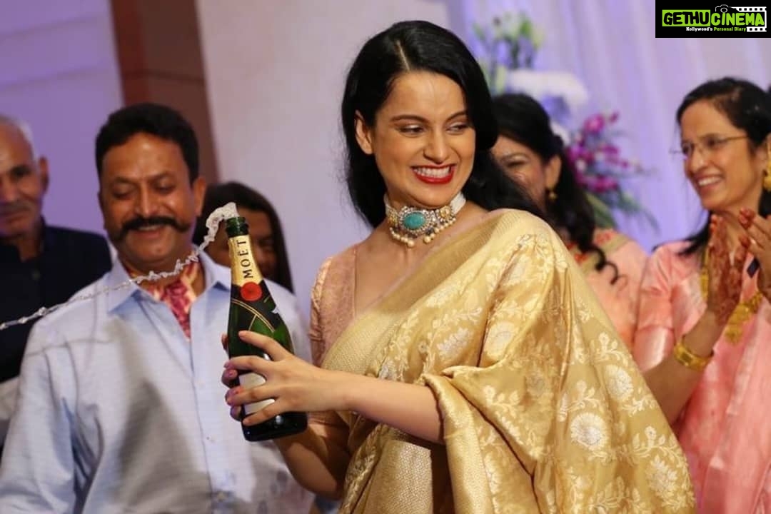 Kangana Ranaut Instagram - Fun, laughter, love, joy and lots of good wishes to the newly engaged couple, Aksht Ranaut and Ritu Sangwan. May you both be blessed with lifelong happiness. 🤗😍