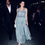 Kangana Ranaut Instagram - Queen spotted at the airport looking as fresh as dew in her handwoven floral printed wrap dress! 🌺 . . . ⭐ Credits ⭐ Dress - @ilovepero Slippers - @chanelofficial Hand bag - @chloe