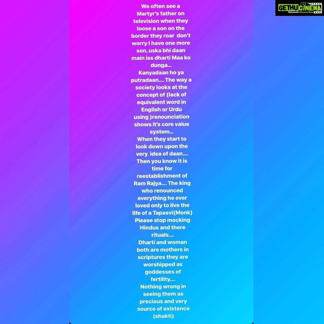 Kangana Ranaut Instagram - Humble request to all brands ….. don’t use religion, minority, majority politics to sell things …. Stop manipulating naive consumer with shrewd divisive concepts and advertising… #mohey @aliaabhatt @moheyfashion @stylebyami