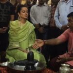 Kangana Ranaut Instagram – Kangana Ranaut is an ardent Shiv Bhakt. Here, she was spotted at Somnath Temple, Gujarat offering her prayers to Shiv Ji. 
AV Courtesy: @shrisomnathtemple Trust
