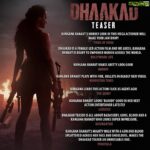 Kangana Ranaut Instagram – #Dhaakad 😈