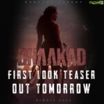 Kangana Ranaut Instagram - Brace Yourself for the #Dhaakad Storm ft. #KanganaRanaut #DhaakadTeaser out tomorrow! @razylivingtheblues @asylumfilmsofficial @smaklai @sohelmaklaiproductions @dhaakadmovie @qyukidigitalmedia @writish1