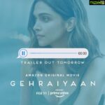 Karan Johar Instagram - A whole different world filled with love, choices and consequences is about to unfurl in front of you tomorrow. Stay tuned and tap to set your reminders! #GehraiyaanOnPrime releases Feb 11. @apoorva1972 @shakunbatra @ajit_andhare @deepikapadukone @siddhantchaturvedi @ananyapanday @dhairyakarwa @primevideoin @dharmamovies @Viacom18Studios @Jouska.films @sonymusicindia