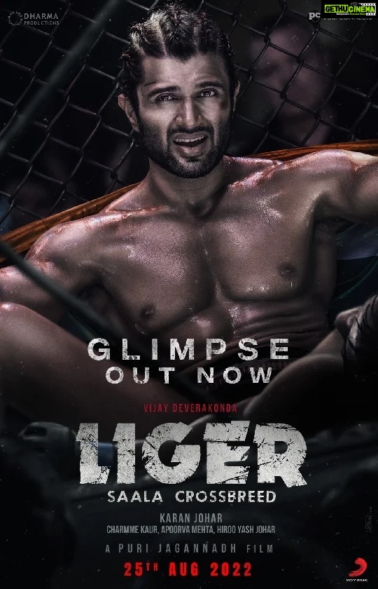 Karan Johar Instagram - Glimpse. That's it. #LigerFirstGlimpse #LIGER #VaatLagaDenge @MikeTyson #PuriJagannadh @ananyapanday @charmmekaur @apoorva1972 @vish_666 @meramyakrishnan @ronitboseroy @dharmamovies @puriconnects @sonymusicindia