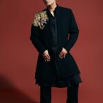 Karan Johar Instagram - For the mega fan event of #RRR last night! Had the privilege of hosting it …What a spectacular event ! What a spectacular trailer! Can’t wait for the 7th of Jan … RISE ROAR REVOLT! In @manishmalhotra05 styled by @ekalakhani managed by @len5bm 📷 @rahuljhangiani talent management @dcatalent