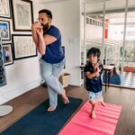 Kareena Kapoor Instagram - Following suit for #InternationalYogaDay is the husband and the son... we’re always inspiring each other because #inspiration starts at home... ❤❤🙌🏼
