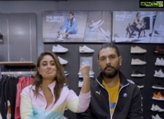 Kareena Kapoor Instagram - Twadi cool cats squad 😉🖤🤘🏼 #Reels #ReelItFeelIt @pumaindia