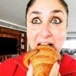 Kareena Kapoor Instagram – It was supposed to be an eat healthy first Monday of the year and blah blah but…it’s a crossaint so just go for it …♥️#do what your heart desires…#its 2022 #make the most of it…❤️🥐