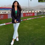 Karishma Kotak Instagram - Day 2 here in Oman for the @llct20 🏏 Styled by @rochelledsa Catch me live only on @sonysportsnetwork