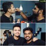 Karthick naren Instagram - July 23, 2017 … the last time I met this guy in person (on my birthday, cos he left to USA). Sometimes life might throw some random people towards you with whom you thought might never get along. Ffs, I was a fan of ‘Nolan’ & he was a fan of ‘Perarasu’ (with all respect). But somehow we got along right from the first day of college. In fact after the very first screening of #D16 , he was the first person to come out of the theatre with tears in his eyes. He said, “Nee nirubichita macha” & hugged me for a long time. I wouldn’t have pursued filmmaking if not for this guy during my college days. He is getting married & is stepping into the next chapter in his life & it is my duty to wish him like how I would have wished him if we were still in college. “Happy married life da b##@u, maja pannu”❤️