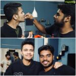 Karthick naren Instagram - July 23, 2017 … the last time I met this guy in person (on my birthday, cos he left to USA). Sometimes life might throw some random people towards you with whom you thought might never get along. Ffs, I was a fan of ‘Nolan’ & he was a fan of ‘Perarasu’ (with all respect). But somehow we got along right from the first day of college. In fact after the very first screening of #D16 , he was the first person to come out of the theatre with tears in his eyes. He said, “Nee nirubichita macha” & hugged me for a long time. I wouldn’t have pursued filmmaking if not for this guy during my college days. He is getting married & is stepping into the next chapter in his life & it is my duty to wish him like how I would have wished him if we were still in college. “Happy married life da b##@u, maja pannu”❤