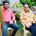 Karthick naren Instagram - Appa❤️ .. Thank you for teaching me how to be a better person. I was able to come out of my darkest phase(yet) just because of the values you have taught me. Forever grateful❤️