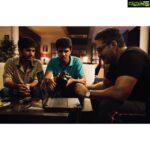 Karthick naren Instagram - You know that you are obsessed with cinema when this day feels more special than your birthday! Looking back, we were just a bunch of kids with wild ambitions. There were times when life threw a curve ball & completely broke us but little did we know that it was actually moulding us for the bigger picture ahead. It was nothing but our genuine love for cinema which kept us going. Words can’t possibly describe the happiness we had after we managed to cross the finishing line against all the odds. As a team we live for these moments. In spite of the rocky terrain the passion is still intact & has only increased multi folds. Grateful for the past & looking forward to the surprises in the future🎬❤️