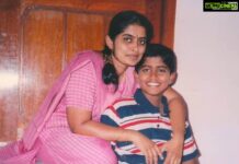 Kathir Instagram - #HappyMothersDay I think I was studying 6th standard🤔