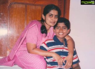 Kathir Instagram - #HappyMothersDay I think I was studying 6th standard🤔