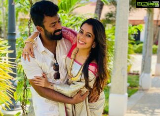 Keerthi shanthanu Instagram - 💖 #weddingvibes ! How I have to force him to pose😋 @shanthnu