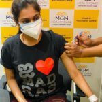 Keerthi shanthanu Instagram - Finally! After all the confusion & bayam #vaccination done👍 please get vaccinated as soon as possible,it is “SAFE” for us & ppl arnd us 🙏 Do not delay! #staysafestayhome & please mask’a ozhunga podunga’nga 🙏 Thank u @dr.karthikakarthik akka for the concern & guiding me🤗 @mgmhealthcareindia thank u!