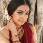 Keerthy Suresh Instagram - Surrounded by the solitude of wilderness. 🍃#Aarcha #Marakkar out tomorrow in theaters near you! ✨ 💄- @makeupbymoovendhar 💇🏻‍♀️- @hairbyrajabali 💁‍♀️- @styledbyindrakshi @rishi_chowdary @revathysureshofficial @aashirvadcine 📸 - @eshaangirri #MarakkarArabikadalinteSimham #MarakkarFromDec2