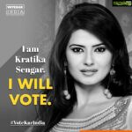 Kratika Sengar Instagram - You can either vote by voting or vote by not voting. If you don't vote, someone else's vote counts more. Its Math.. So be responsible and VOTE..!! JAI HIND..!!