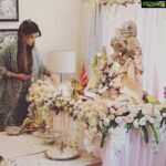 Kratika Sengar Instagram - Our Ganpati is here... The time of the year when I eagerly wait for him to grace our home with his presence and to shower his blessings upon us... I love Gannu❤️ #ganeshutsav2018