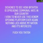 Kratika Sengar Instagram – Good bye @tiktok and good bye to all those who are promoting communal violence in my country.

Sorry guys no more tiktok videos from my end hence forth.
#BanTikTok