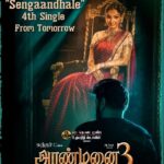 Kushboo Instagram - Get ready for #Sengaandhale the 4th single from #Aranmanai3 out tomorrow! #SundarC @redgiantmovies_ @udhay_stalin @aryaoffl @raashiikhanna @csathyaofficial @iamsakshiagarwal @iyogibabu @uksrr @fennyoliver @saregama_official @vichuviswanath @riazkahmed.pro @v4umedia_ @teamaimpr @ctcmediaboy