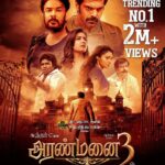 Kushboo Instagram - And we are rocking yet again!! #Aranmanai3 is trending on #1 with 2M+ views. #SundarC @redgiantmovies_ @udhay_stalin @aryaoffl @raashiikhanna @csathyaofficial @iamsakshiagarwal @uksrr @fennyoliver @saregama_official @riazkahmed.pro @v4umedia_ @ctcmediaboy @vichuviswanaath