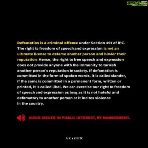 Lady Kash Instagram - "When you know better, do better."

All love, no hate... 🙏

#AKASHIK #LadyKash #Notice #Caution #Warning #Media #SurvivorIndia #SurvivorTamil #RealityInjustice #Awareness #Information #Cyberbullying #IntellectualProperty #Copyright #CopyrightInfringment #PrivacyInfringement #Defamation #Harassment #Misinformation #Health #MentalHealth #Wellness #Kindness #Positivity